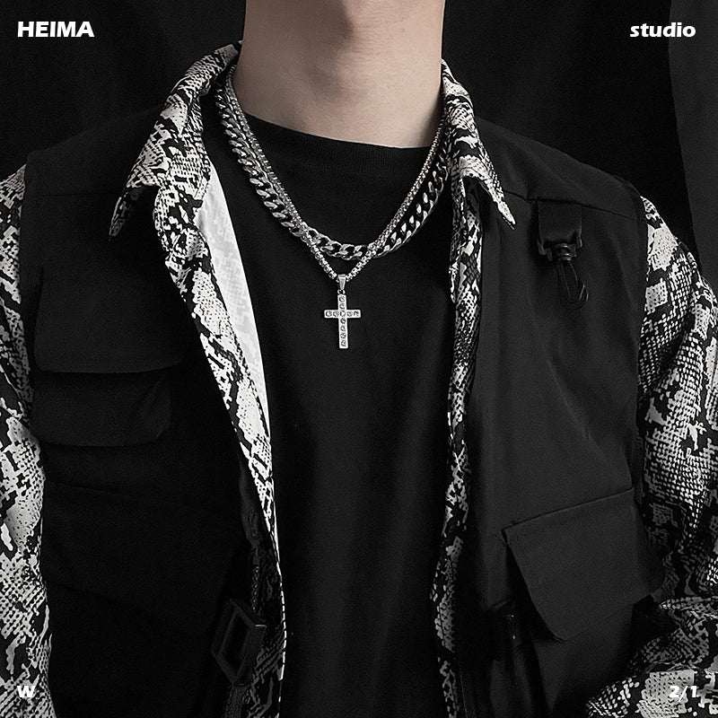 Planderful Jewelry Cuban Chain Necklace Stainless Steel For Men And Women Luxury Style