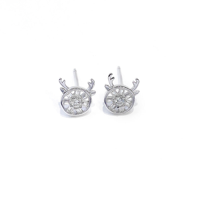 Christmas Stud Earrings New Yilu S925 Sterling Silver Gift