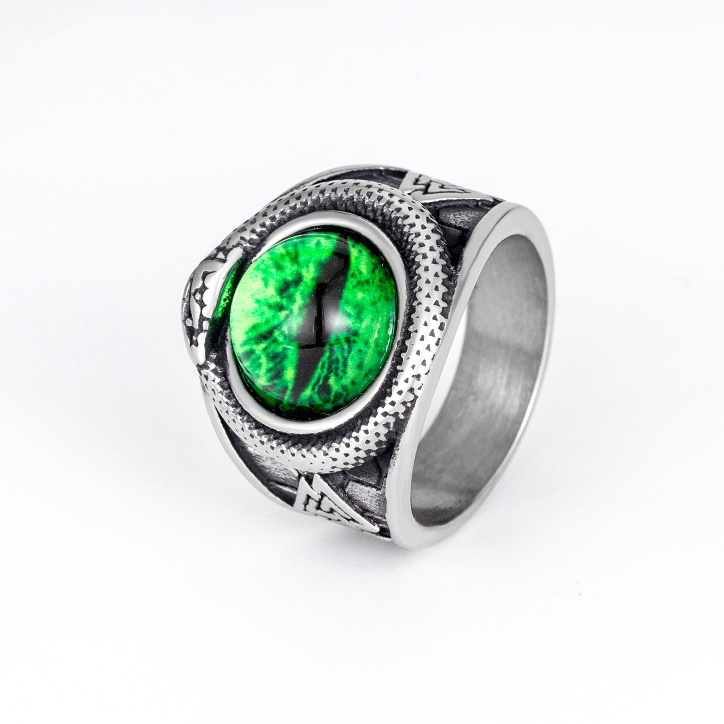 Steel Ring – Vintage Demon Eye Ring For Men, Punk Retro Style Jewelry Gift For Him