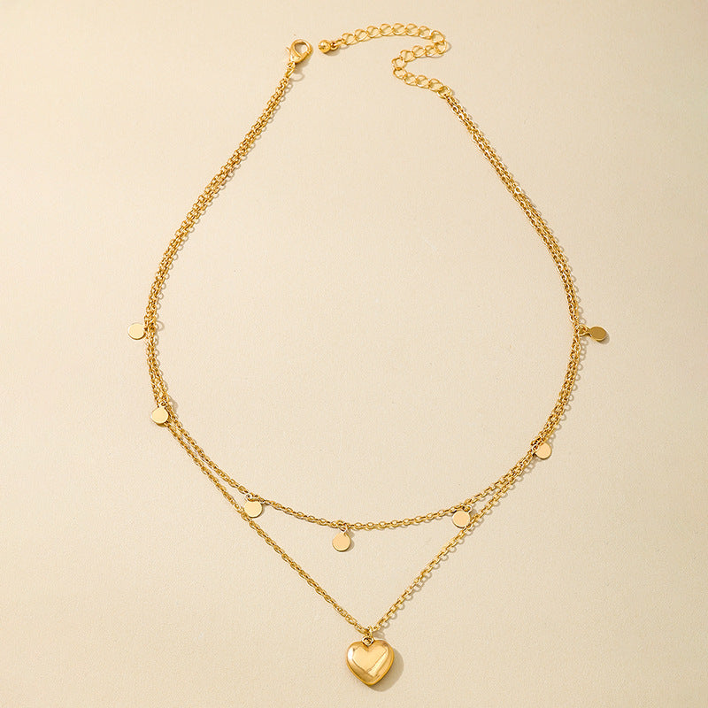 Planderful Vienna Verve Necklace – Elegant Fringed Love Pendant