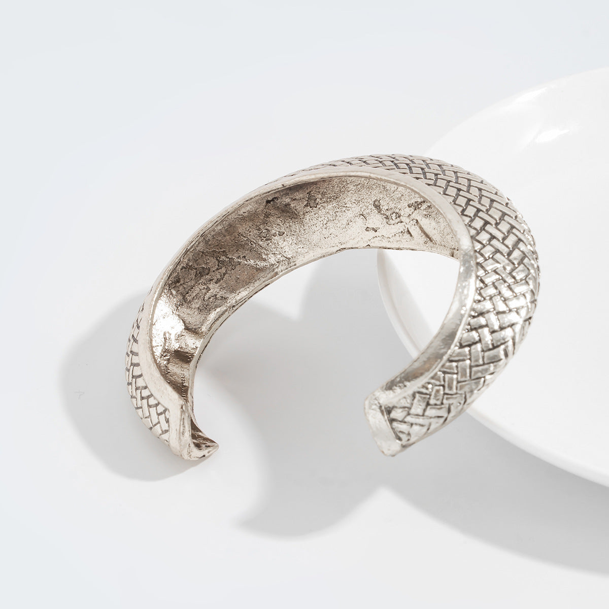Planderful Vienna Verve Snake Skin Pattern Opening Bracelet For Women Geometric Winding Statement Jewelry