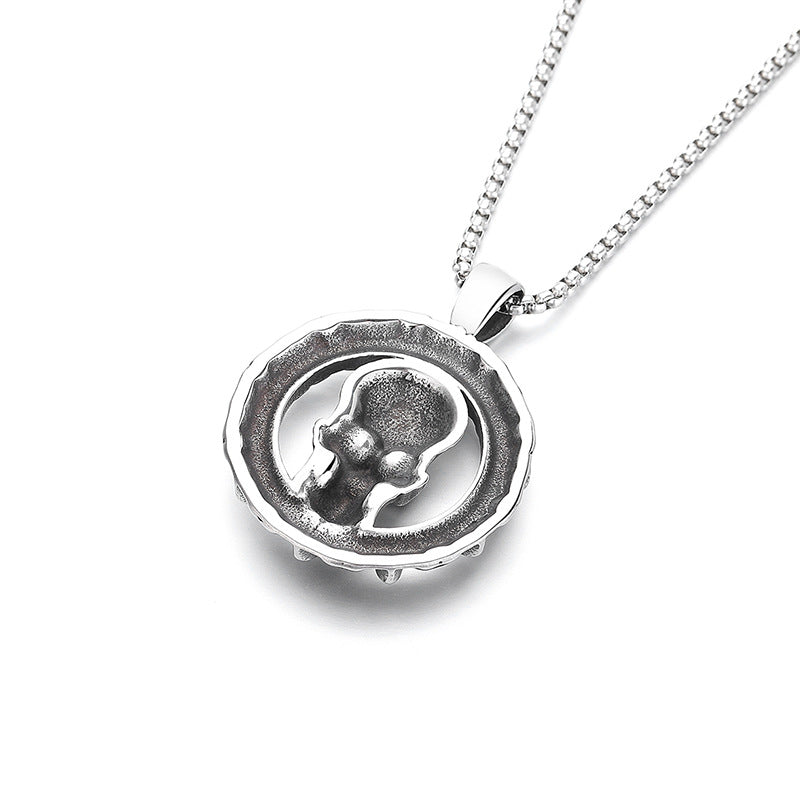 Steel Necklace – Vintage Viking Odin Celtic Knot Skull Pendant For Men And Women Stainless Steel Jewelry