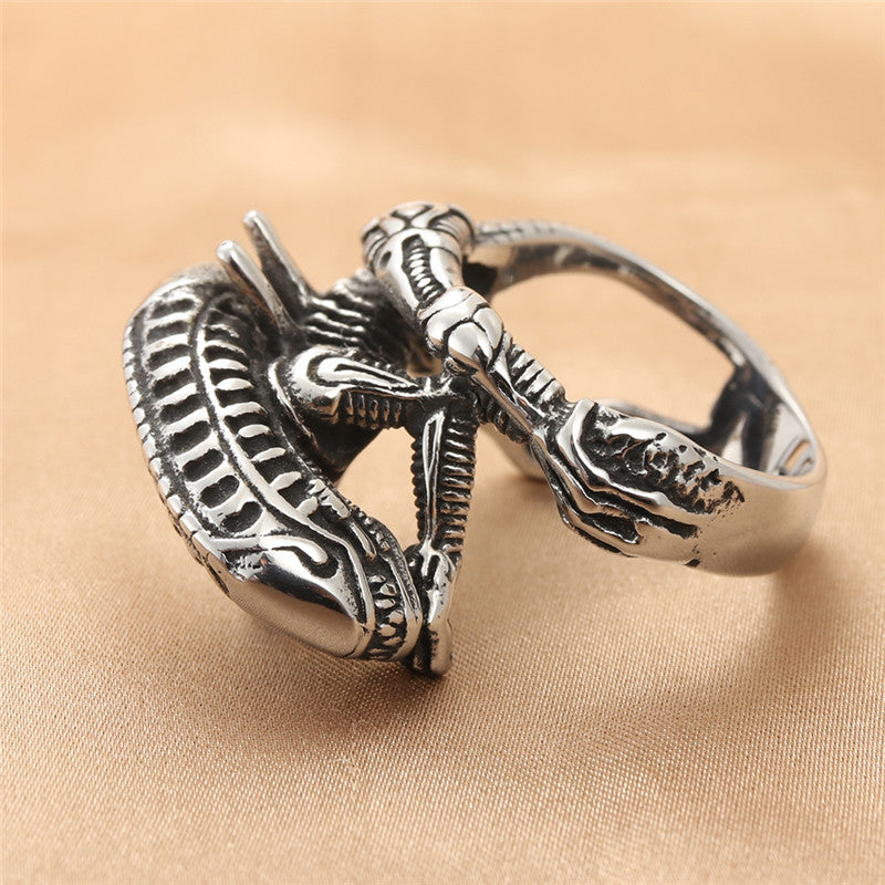 European And American Jewelry Titanium Steel Monster Ring