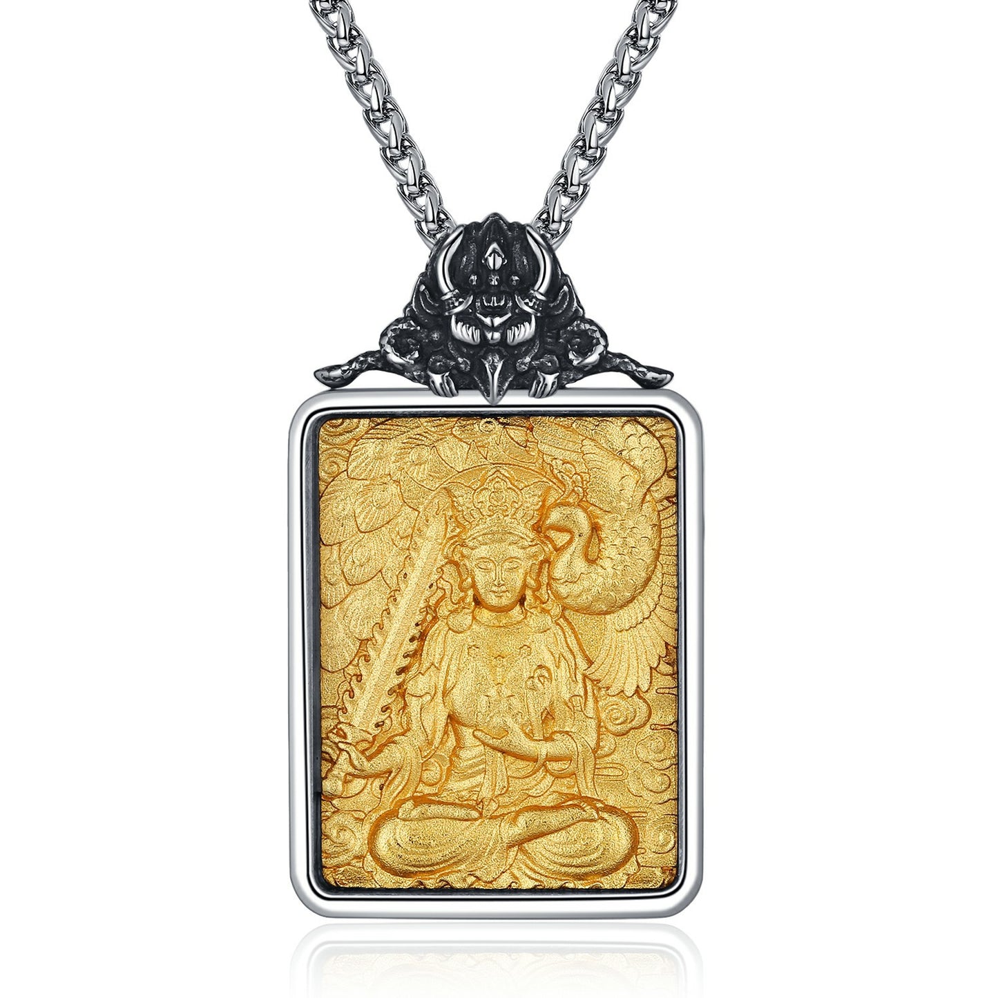 Steel Necklace - Elegant Zodiac Saints Pendant