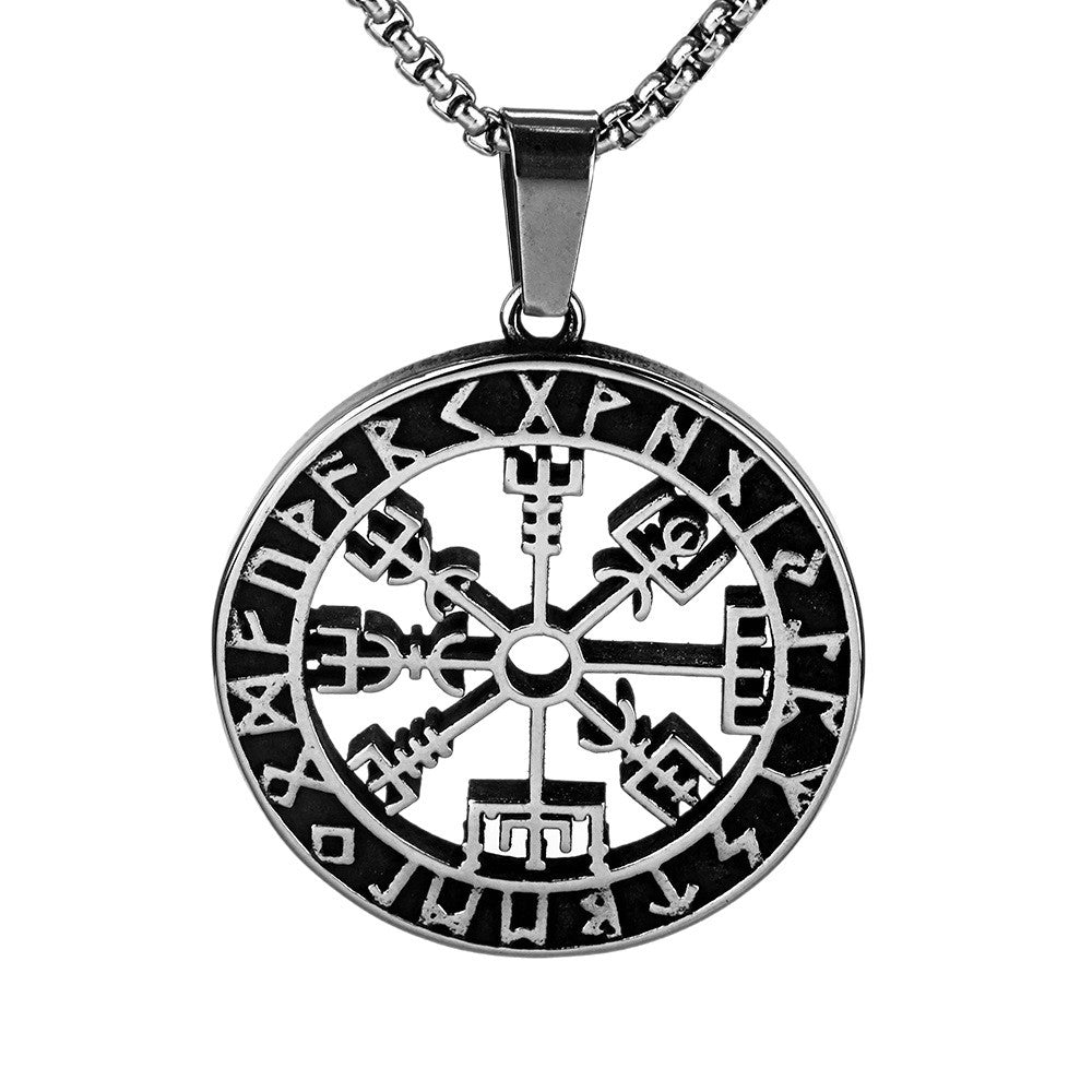 Viking Nordic Stainless Steel Men's Pendant Necklace