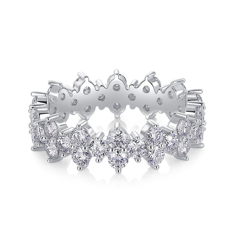 Planderful Classic Moissanite Sterling Silver Ring – Style 2