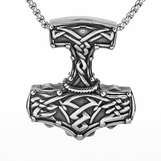 European and American Cross-Border Viking Thor Hammer Pendant Necklace for Men