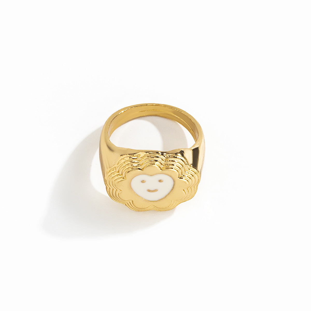 Trendy Heart & Smiley Face Ring - Vienna Verve Collection