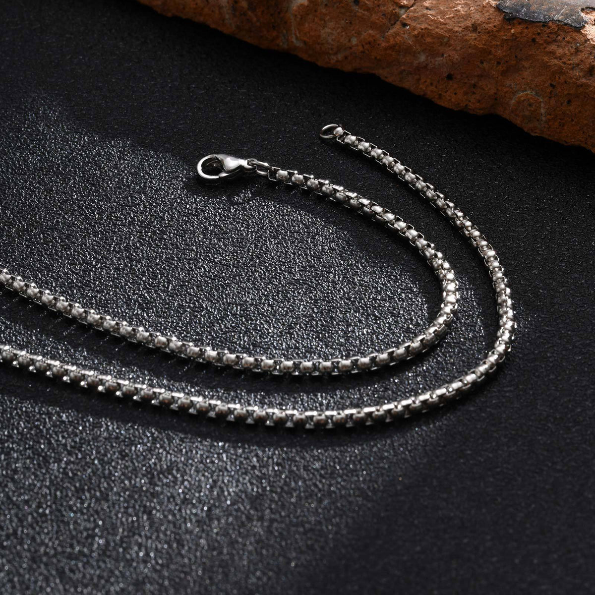 Stainless Steel Hexagram Pendant Necklace Street Art Men's – Titanium Steel