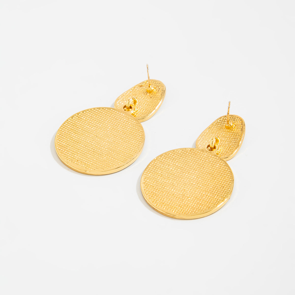 Planderful Geometric Splicing Stud Earrings Vienna Verve Retro Oil Drop Statement For Women