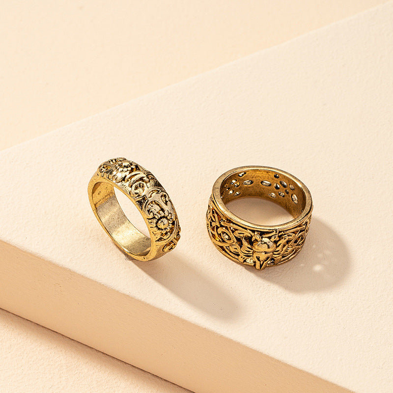 Vintage Metal Ring Set - Vienna Verve Collection