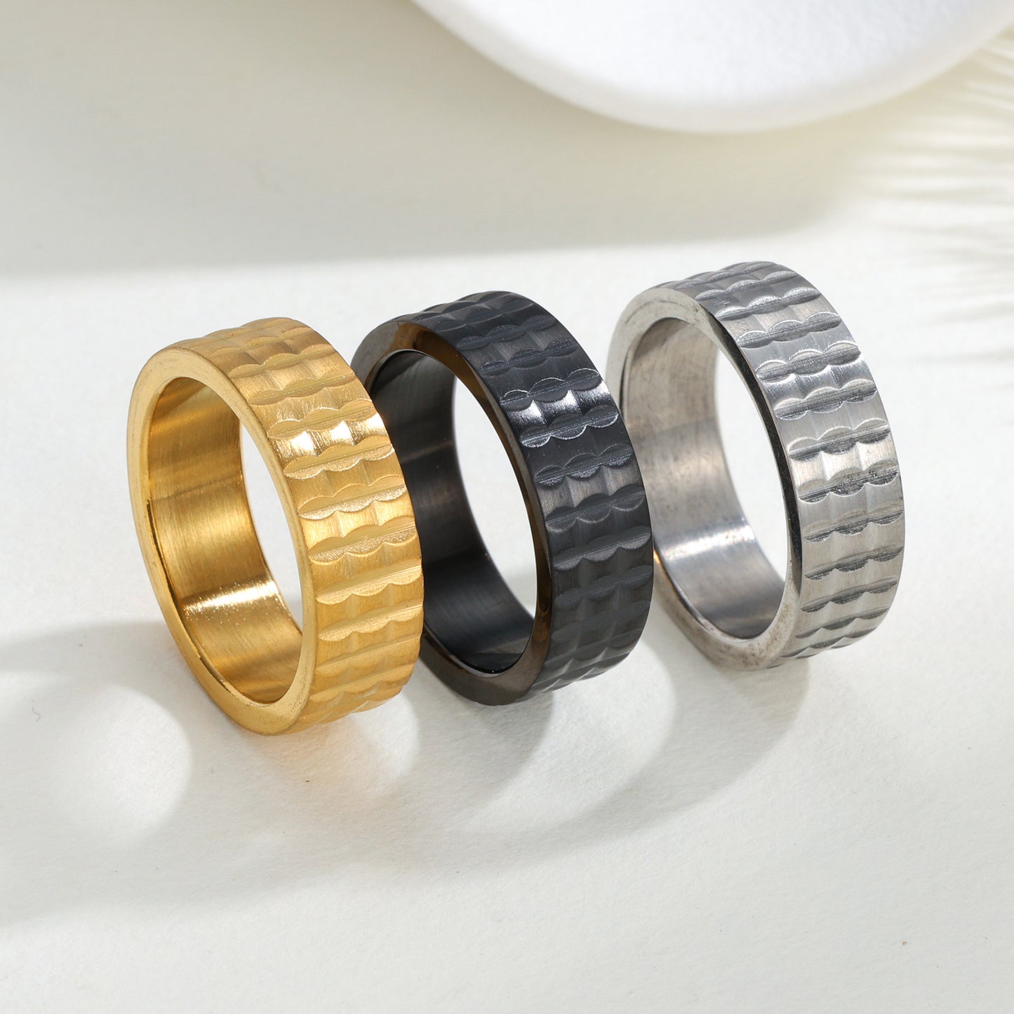 Planderful Everyday Genie 7mm Stainless Steel Ring for Men Unisex Jewelry Minimalist Durable