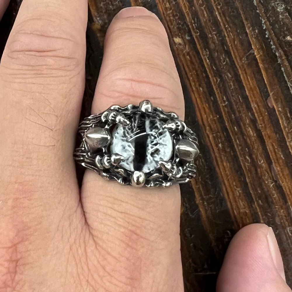 Wizard Skull Titanium Steel Ring