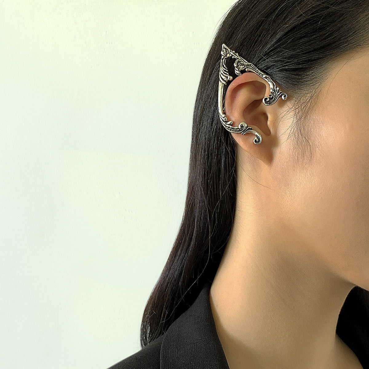 Planderful Halloween Outline Earrings For Women Retro European American Elf Studs Dark Wind Versatile Statement