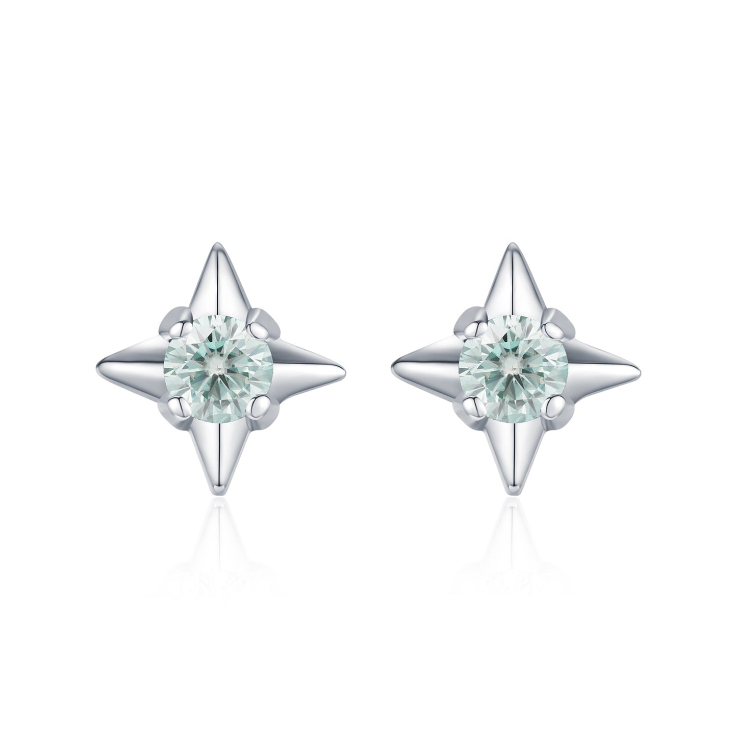Planderful Moissanite Sparkling Earrings – Elegant Cold Feeling Design