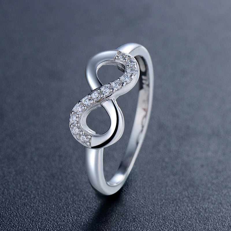 Infinite Love Symbol Sterling Silver Ring
