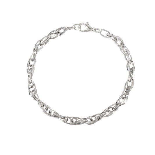 Planderful Jewelry Triangle Cross Weave Bracelet Two Piece Titanium Steel Set For Modern Hands
