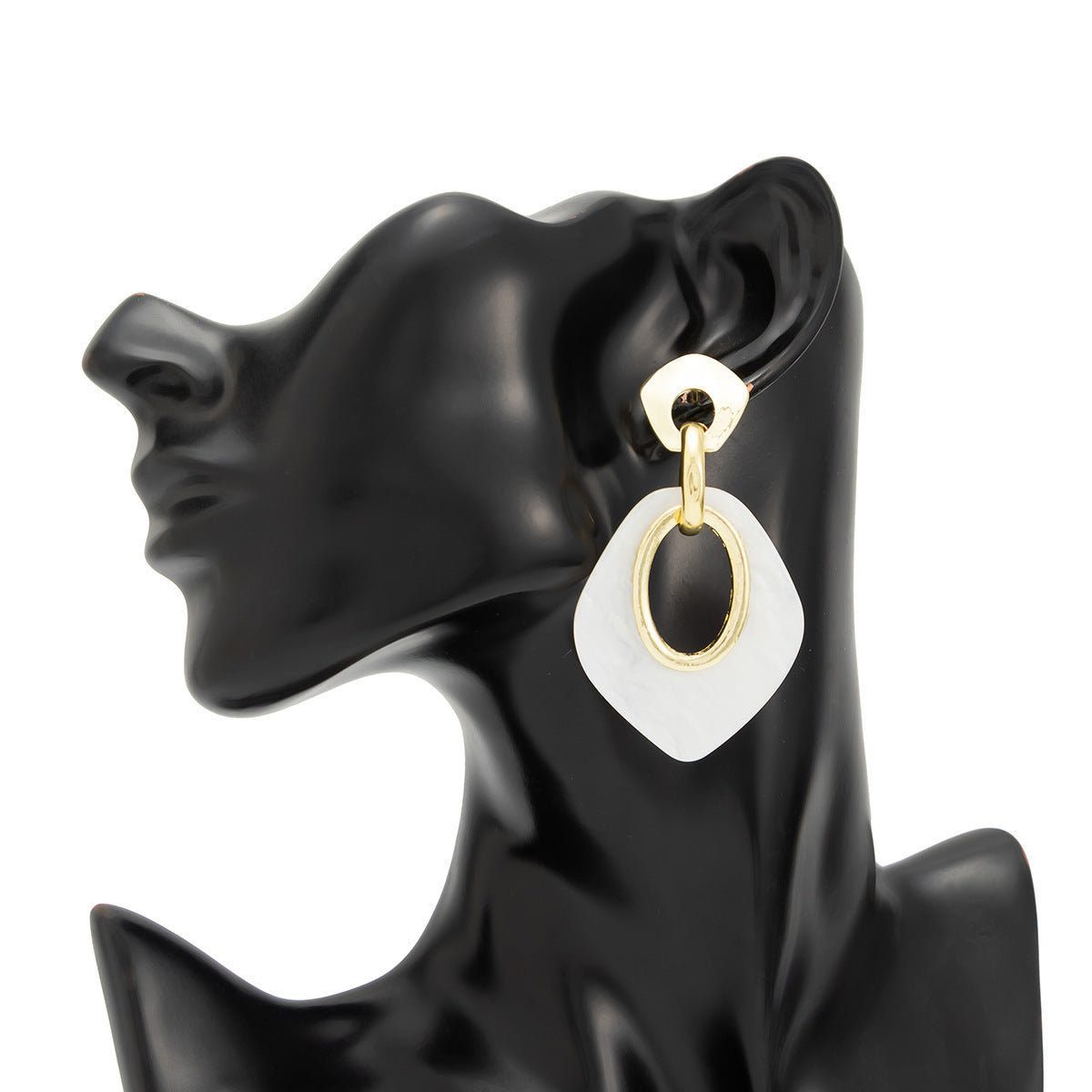 Planderful Vienna Verve Geometric Resin Earrings For Modern Women Bold Statement