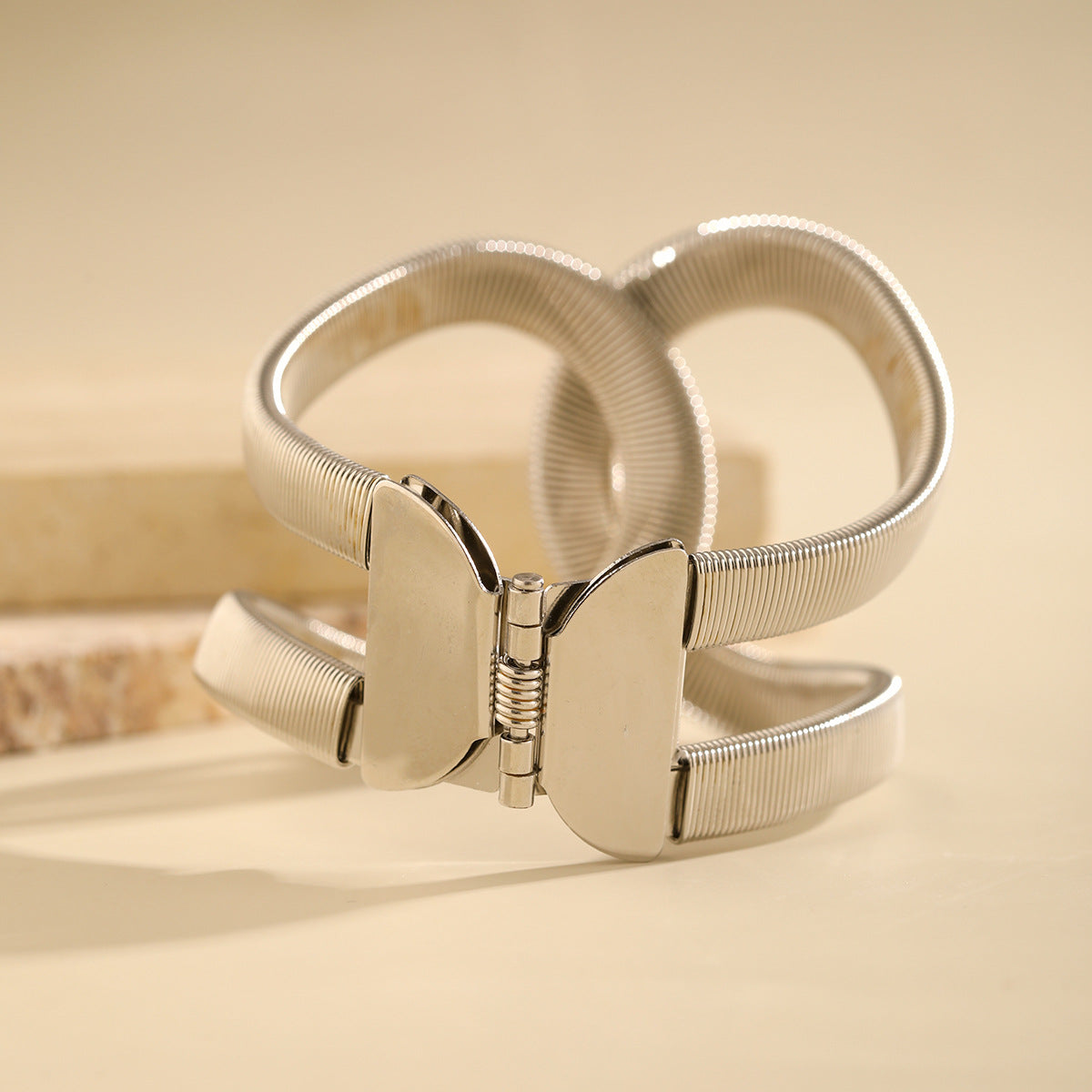 Planderful Double C Ring Bracelet For Women Trendy Vienna Verve Metal Jewelry Statement