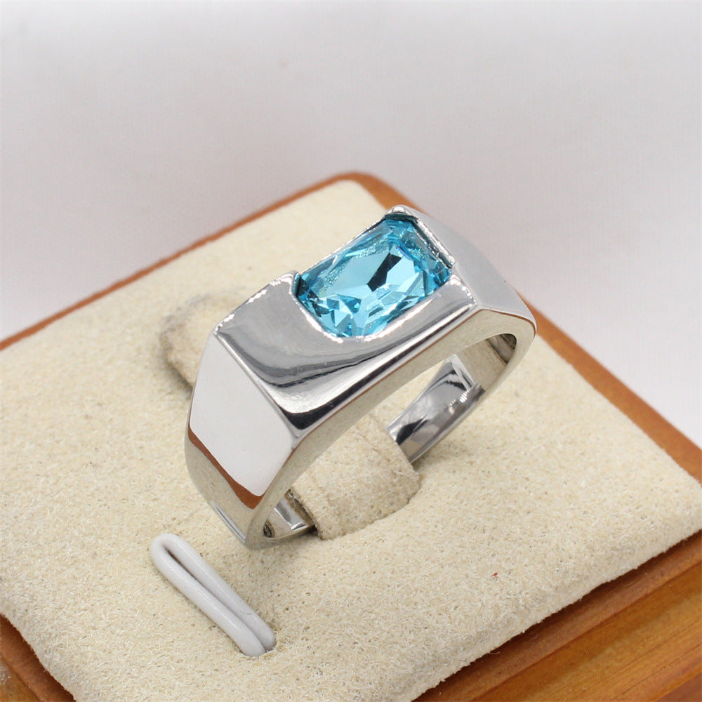 Niche High-End Titanium Steel Zircon Ring for Women - INS Style 2024 Collection