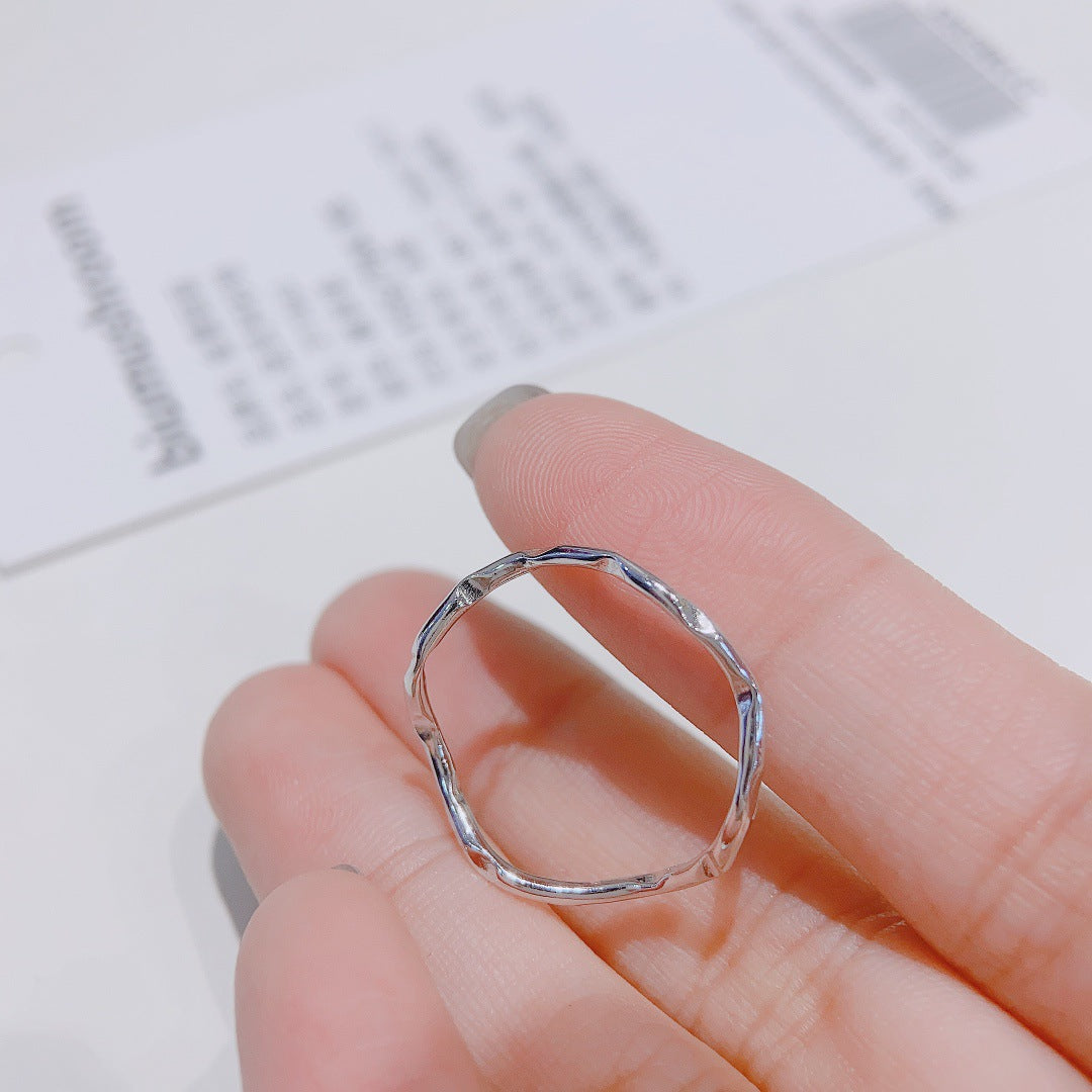 Sterling Silver Wave Ring