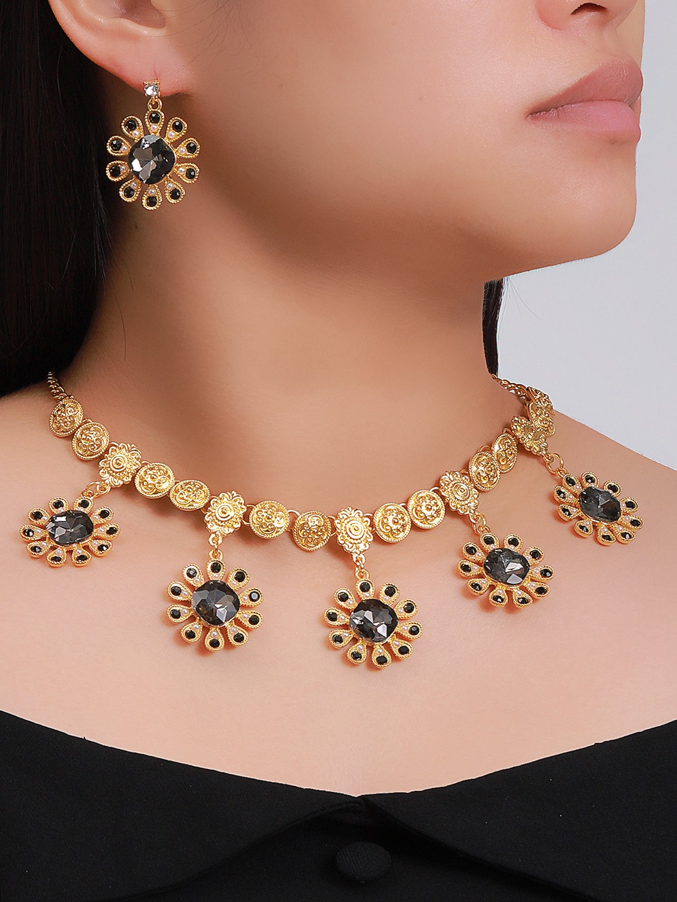 Exotic Desert Oasis Gemstone Necklace Set