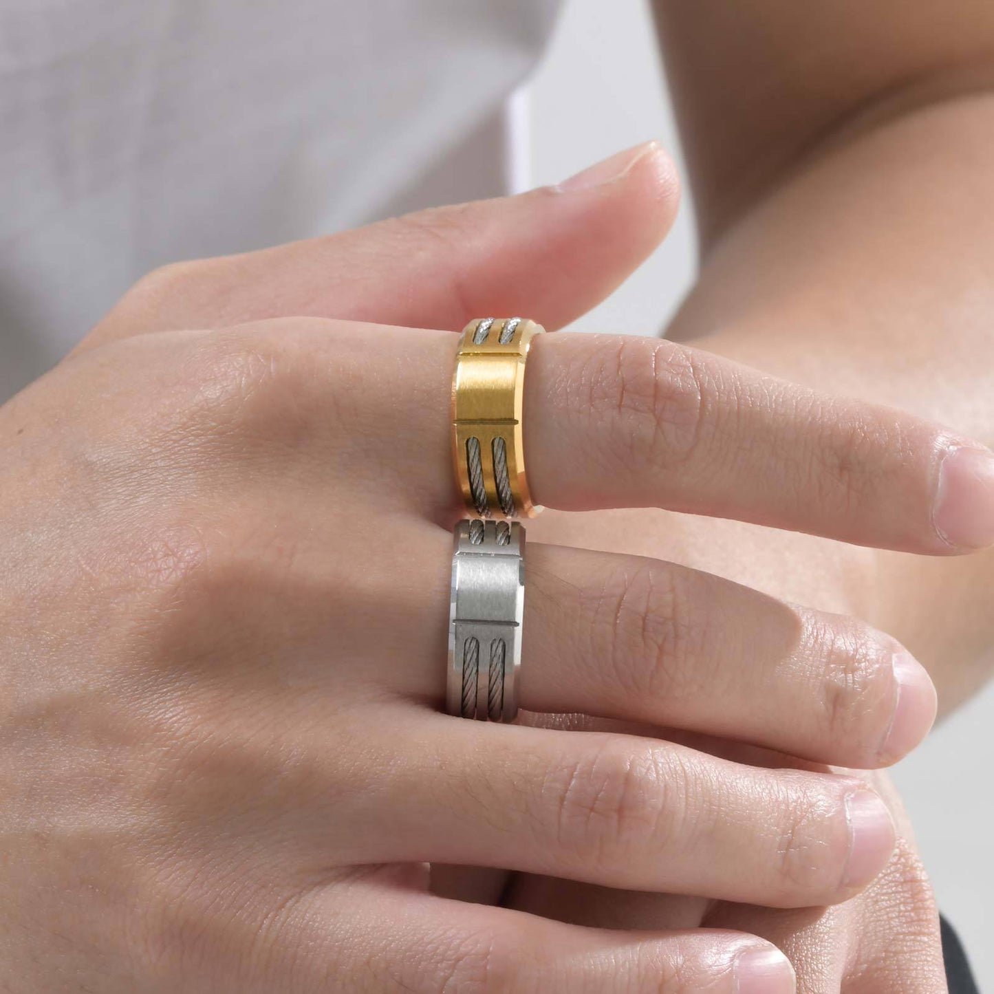 9mm Stainless Steel Ring For Men Everyday Genie Jewelry