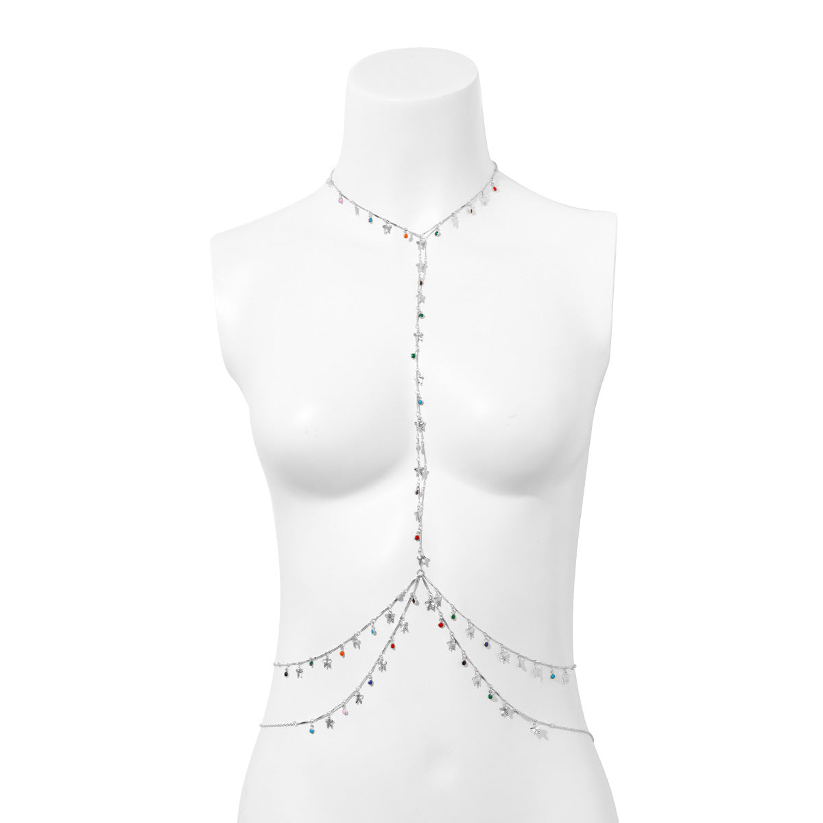 Alluring Vienna Verve Female Jewelry Set for Neck, Waist, and Body