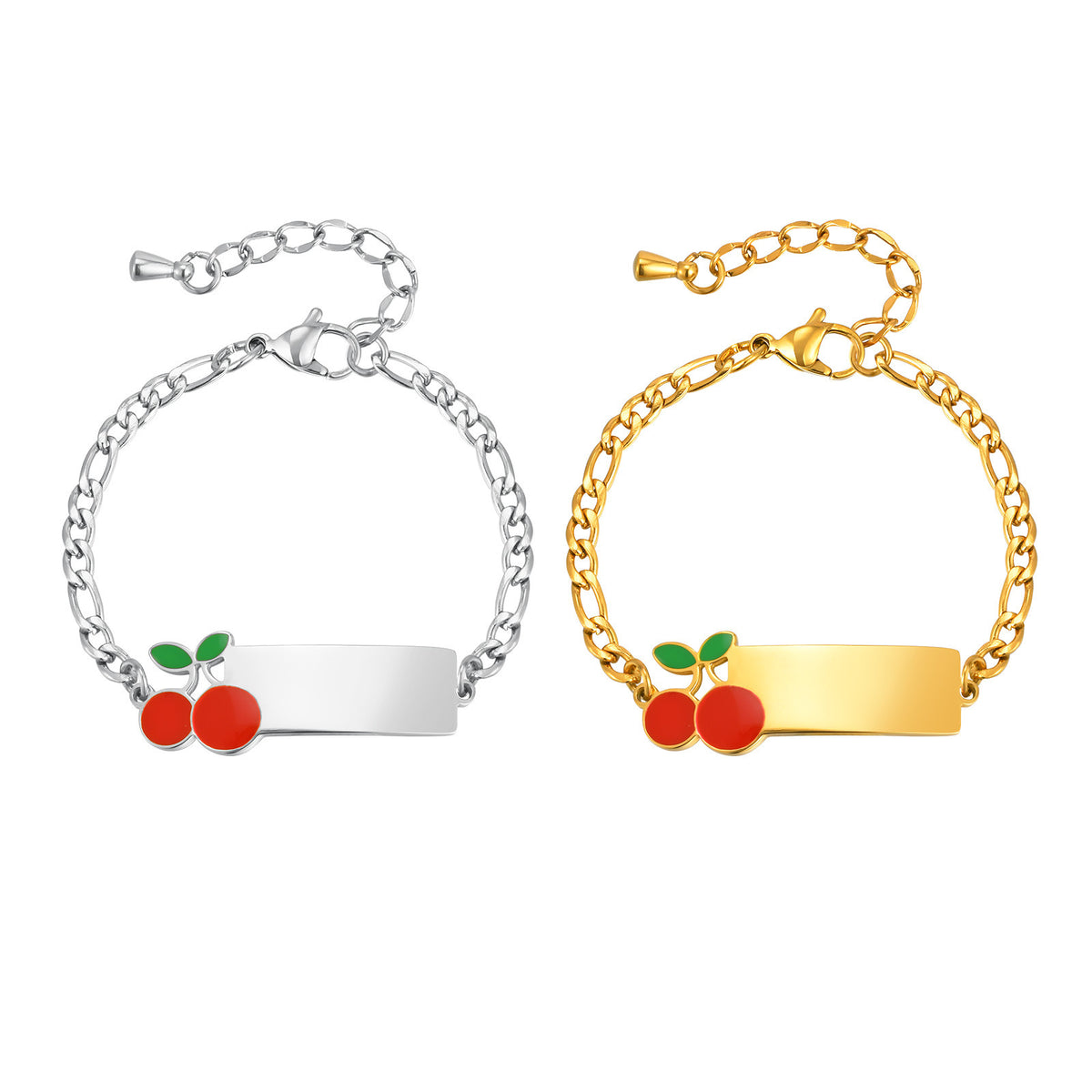 Children'S Cute Three To Stainless Steel Bracelet