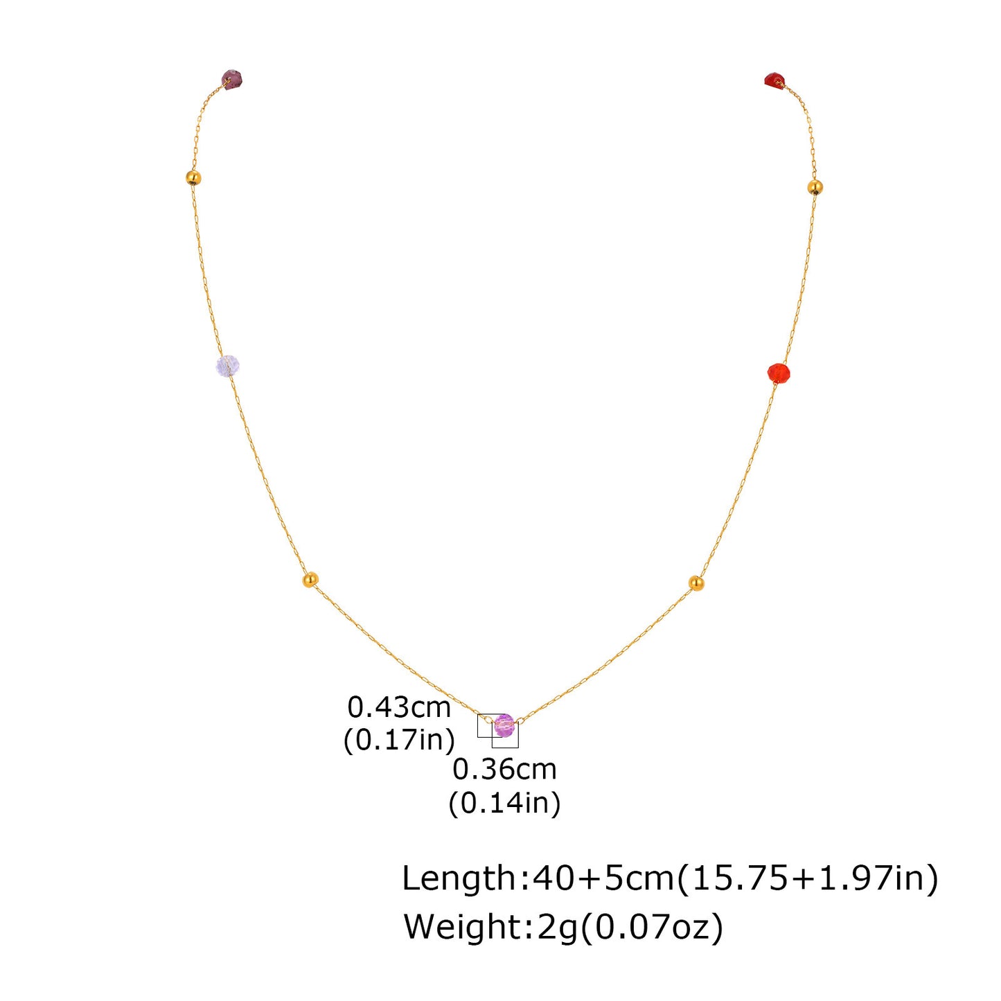 Stainless Steel Natural Tiger's Eye Stone Color Cut Beads – Bead Partition Necklace