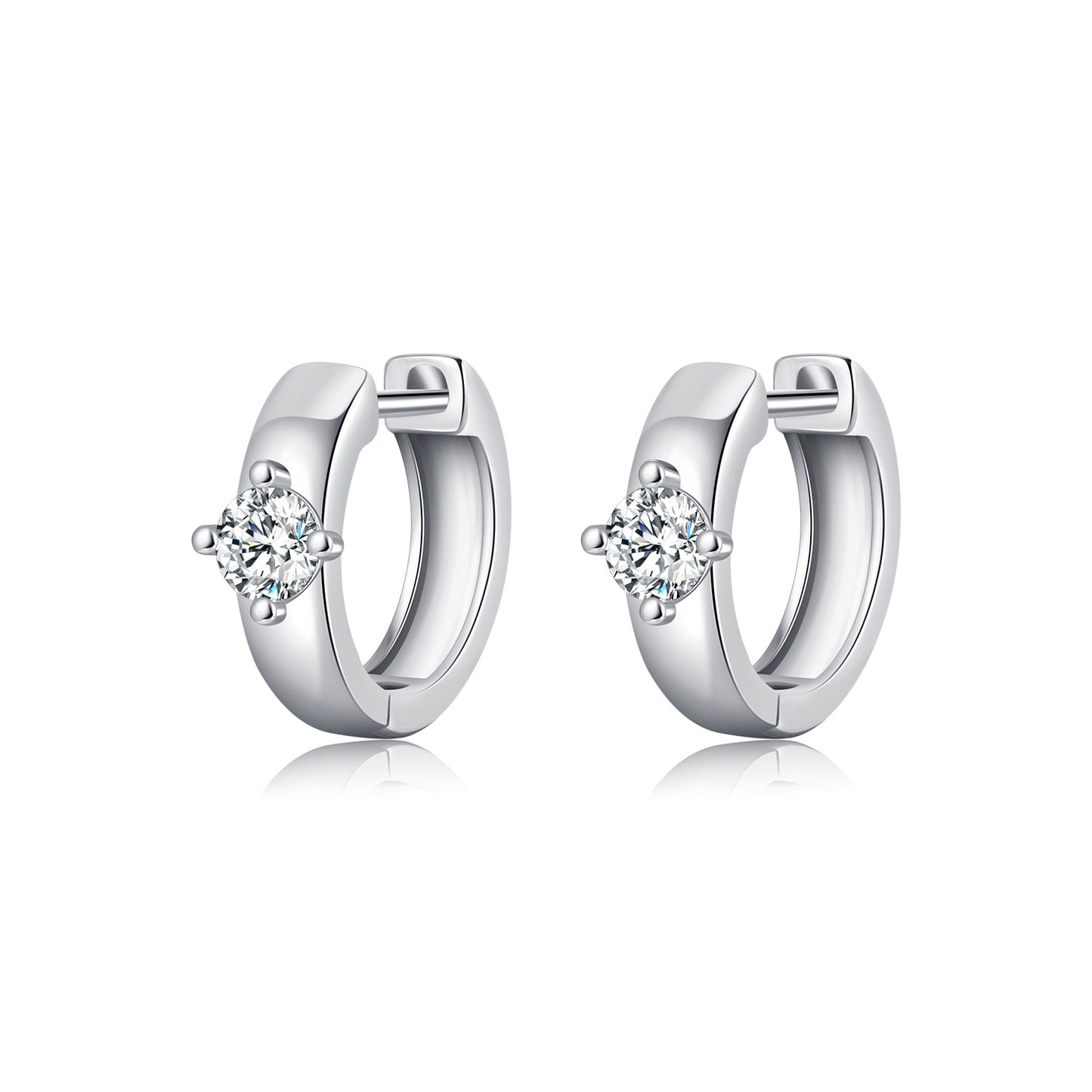 Planderful Moissanite Sparkling Earrings – Retro High-End U-Shaped Design