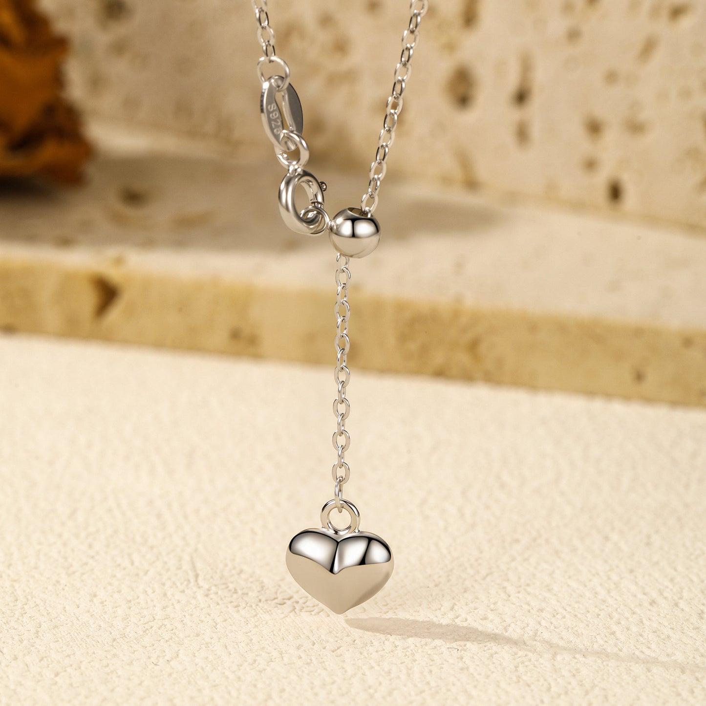 Planderful Everyday Genie S925 Sterling Silver Y-Word Necklace – Simple Elegant Love Pendant for Women