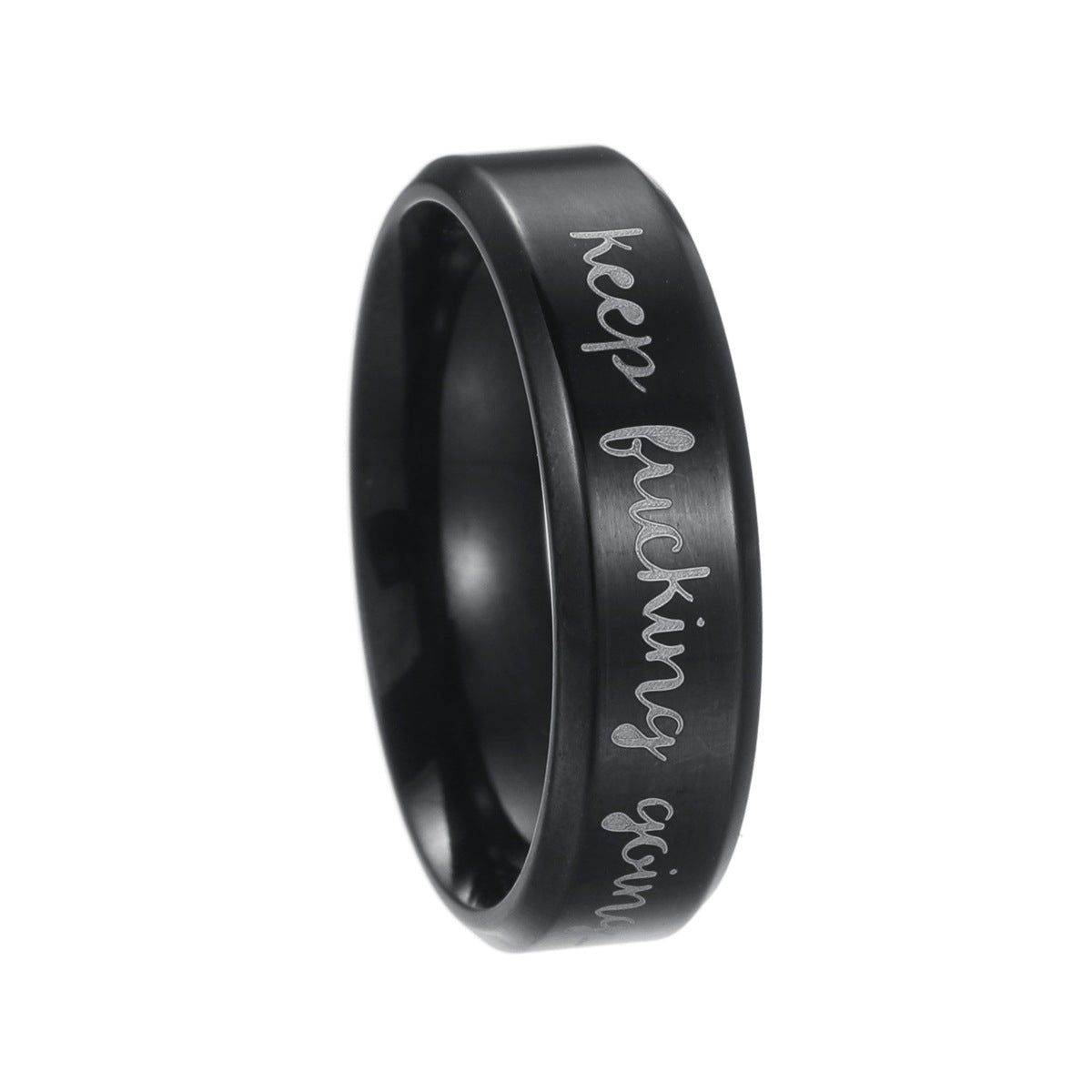 Planderful Titanium Steel Ring Unisex Everyday Genie Durable Smooth Fashion Band For Men Women