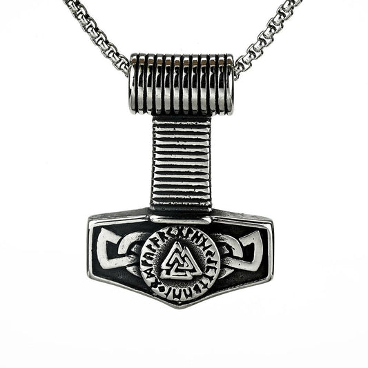 European And American Neckwear Viking Thor's Hammer Pendant