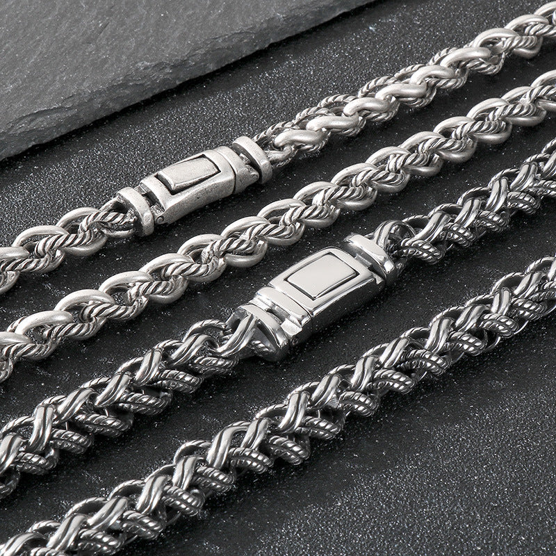 Planderful Personalized Mens Titanium Necklace Keel Chain