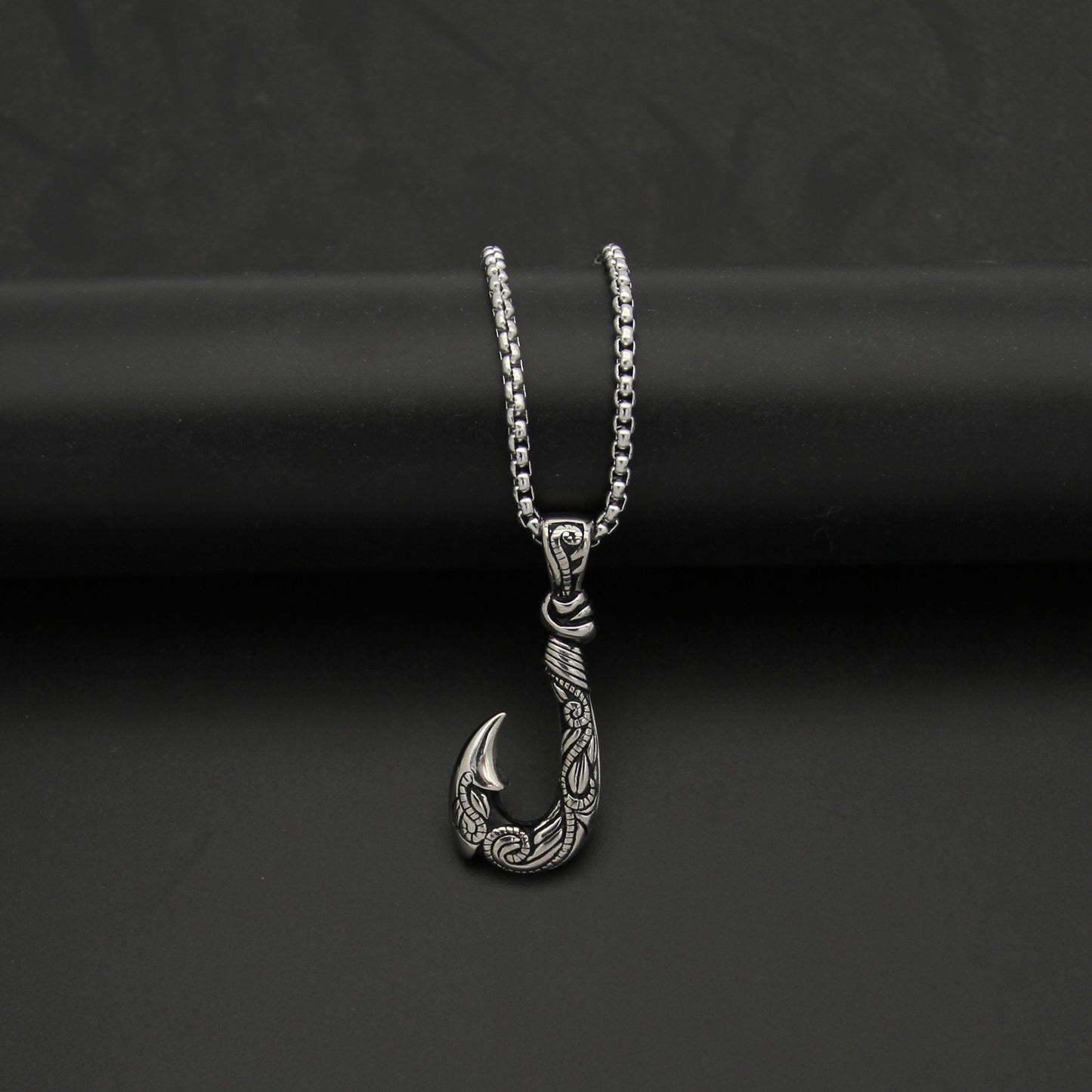Planderful Stainless Steel Viking Ship Pendant For Men Unisex Necklace With Anchor Hook Symbol Protection And Statement