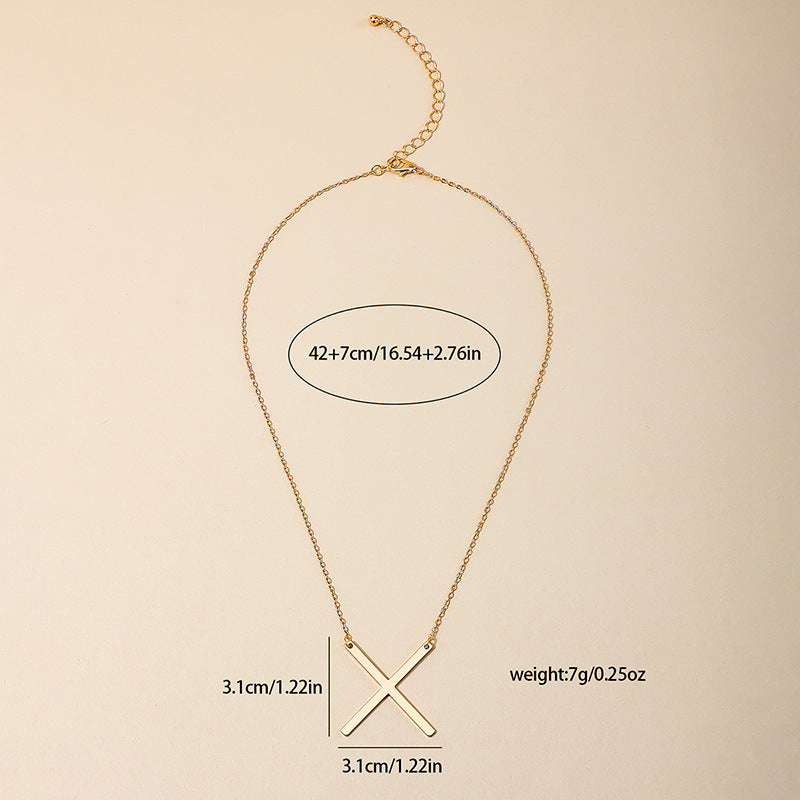 Metal Letter Pendant Necklace - Vienna Verve Collection