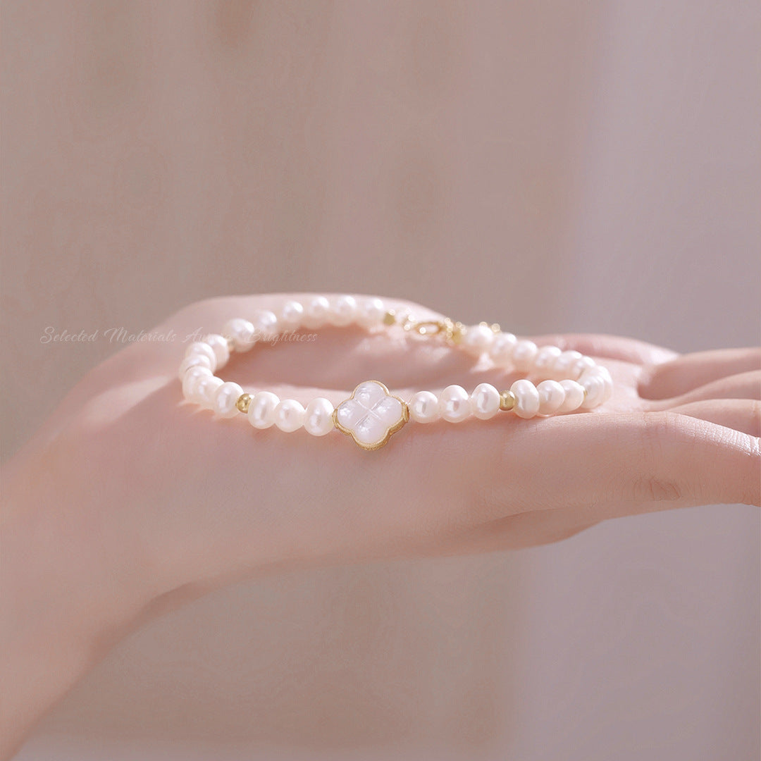 Clover Moon 925 Sterling Silver Bracelet