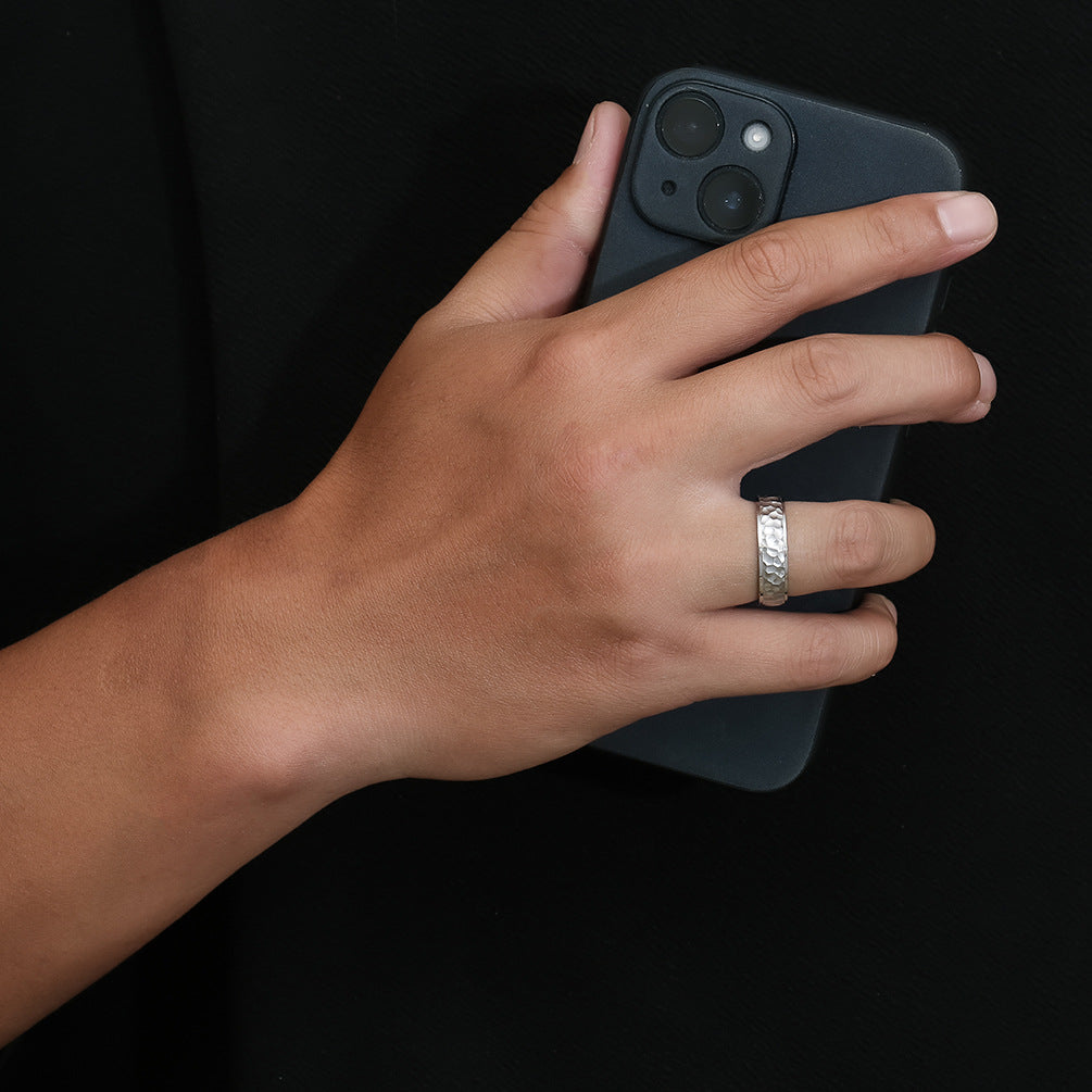 Steel Ring - Minimalist Neutral Cold Style Unisex
