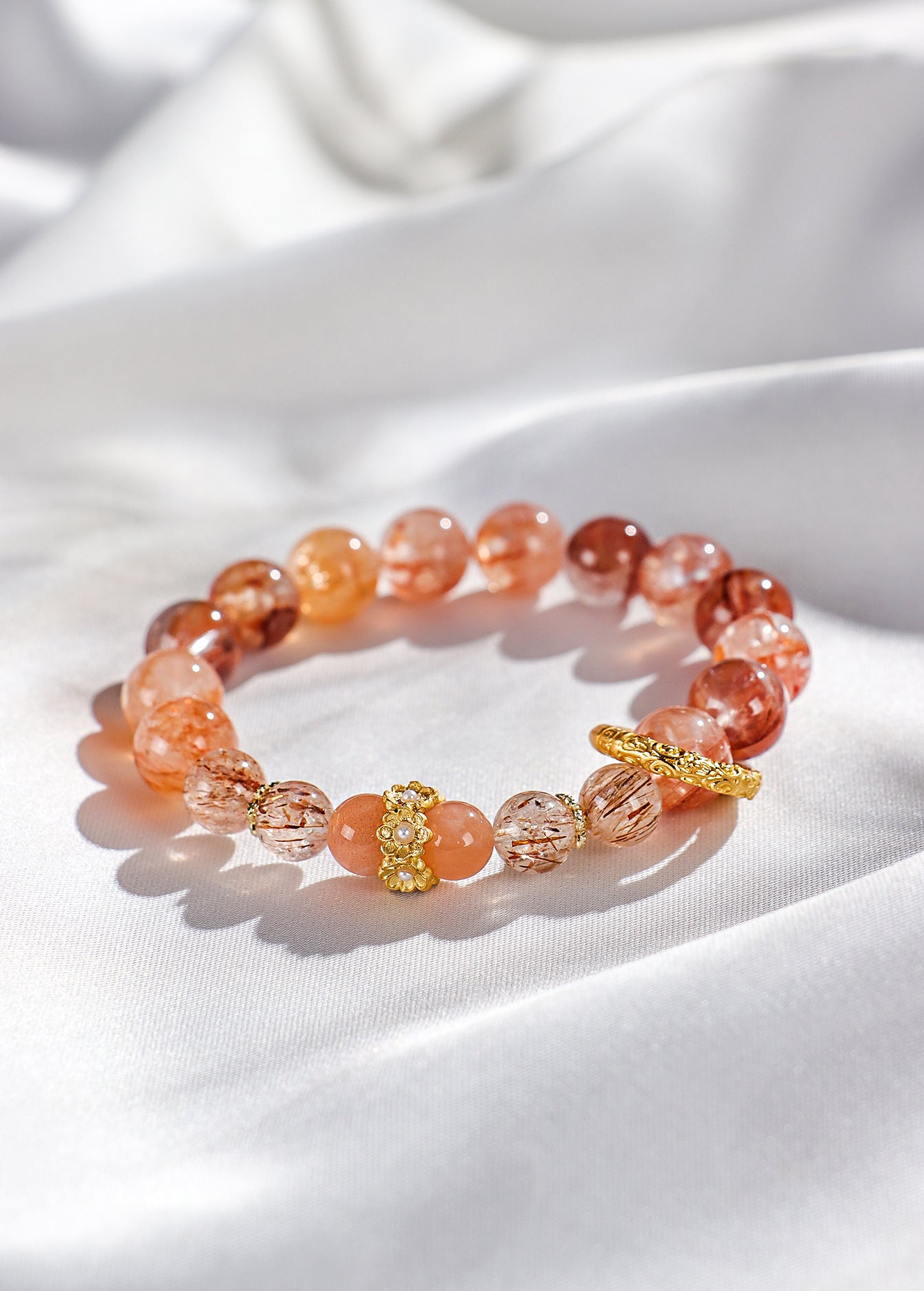 Planderful Fortune's Favor Bracelet – Elegant Black Gold Super Seven Design