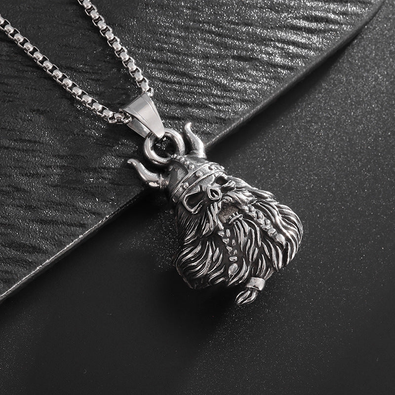 Vintage Skull Viking Stainless Steel Jewelry