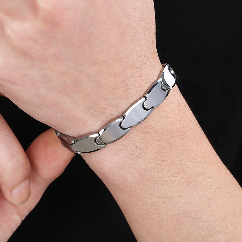 Planderful Everyday Magnetic Tungsten Bracelet For Men