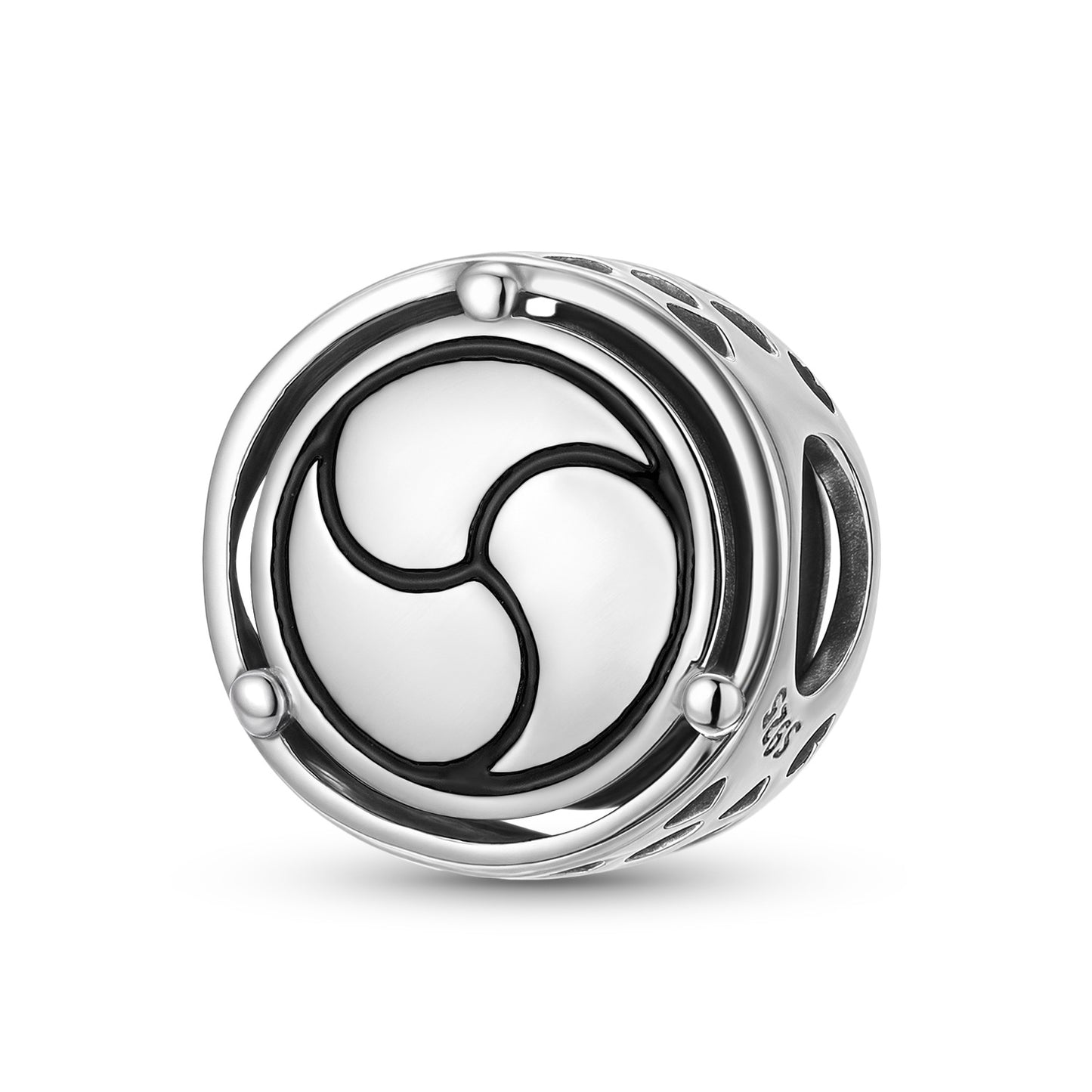 Planderful Jewelry Sterling Silver Beaded Bracelet Pendant