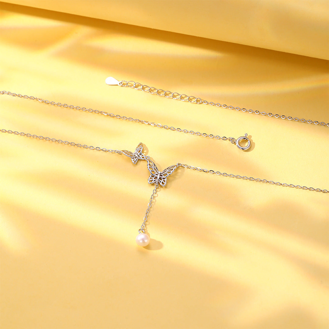 S925 Sterling Silver Butterfly Necklace