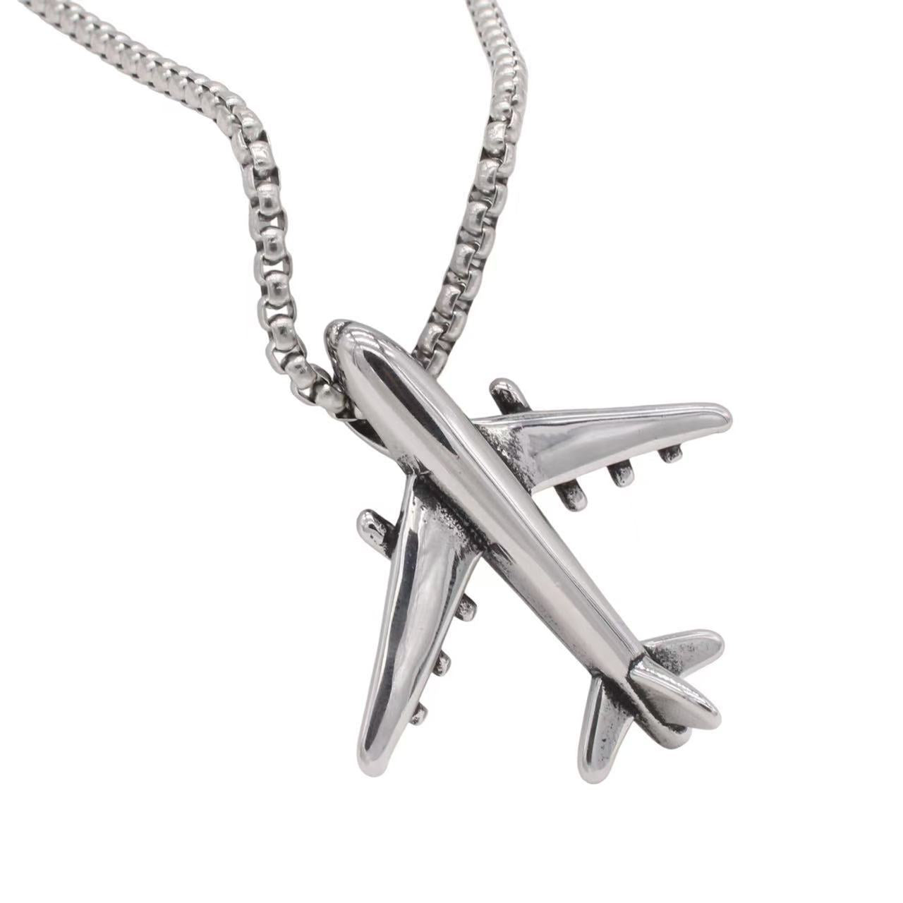 Premium Retro Aircraft Pendant Titanium Steel For Men And Unisex Planderful Everyday Genie Collection