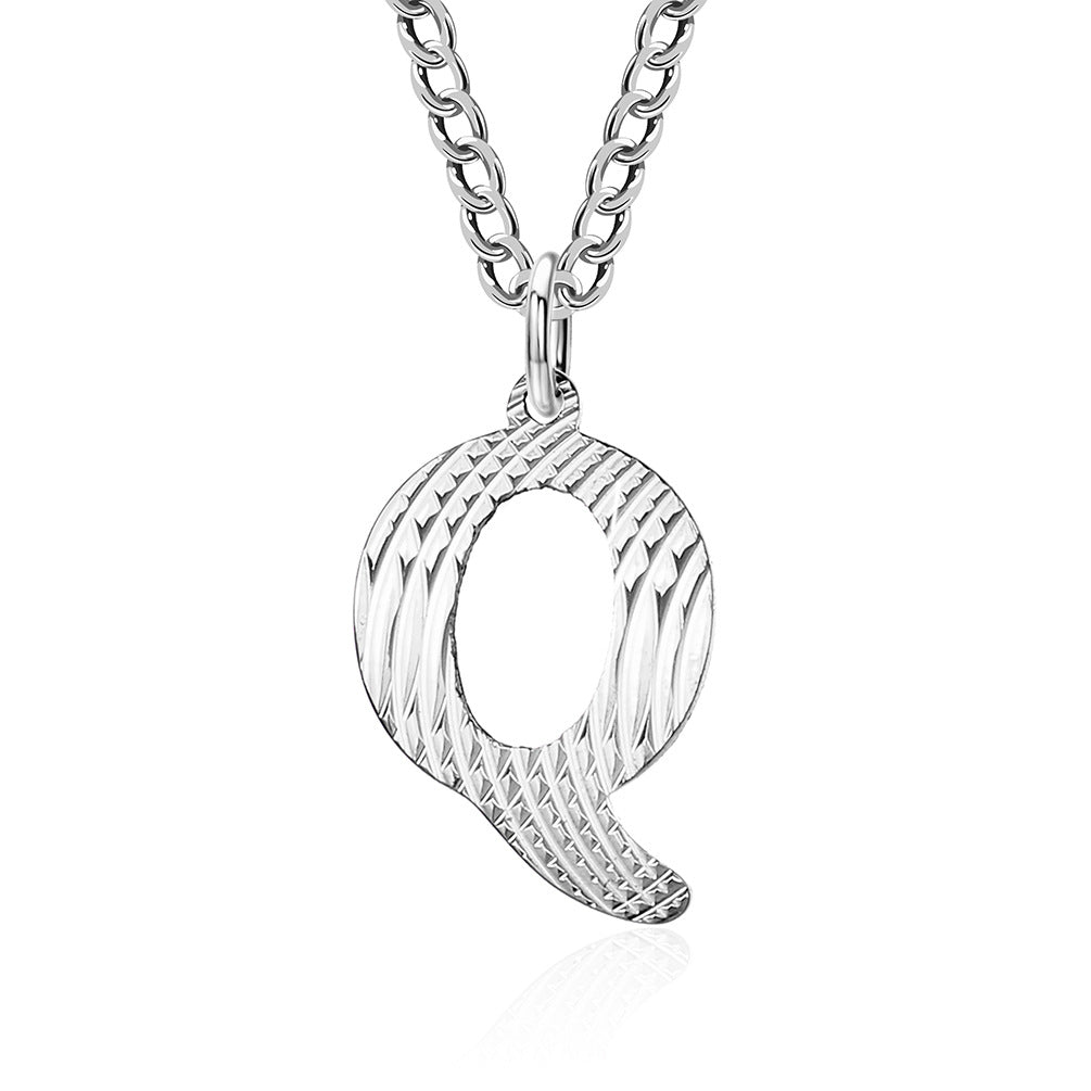 Planderful Everyday Genie Gold Plated Letter Surname Pendant For Couples Unisex Premium Magazine Style Jewelry