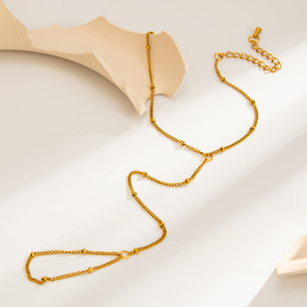 Planderful Vienna Verve Stainless Steel Snake Chain Bracelet With Zircon Beads For Women Elegant Statement