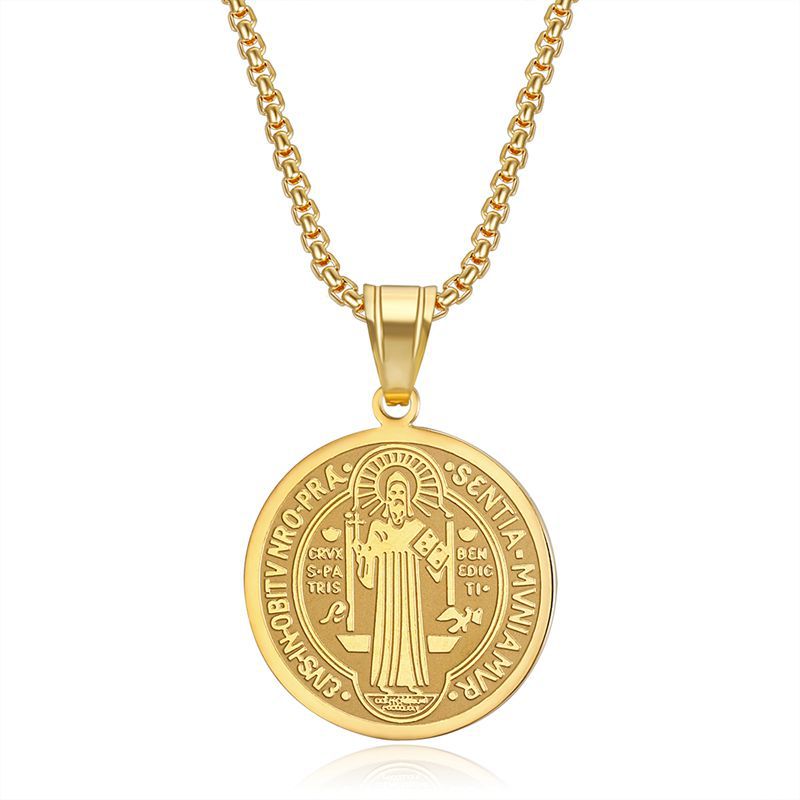 Stainless Steel Necklace – Elegant Benedict Pendant