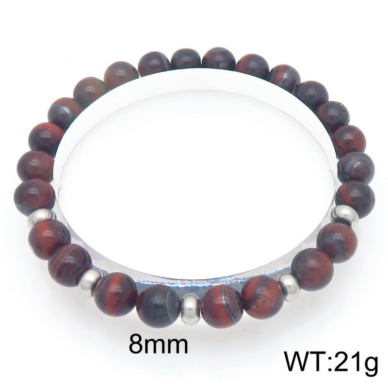 Planderful Collection Tiger Eye Stone Bracelet Men Durable