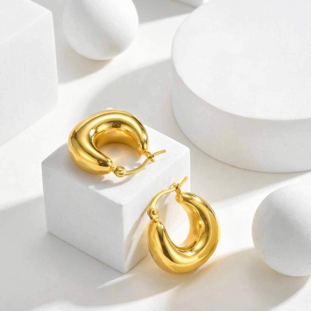 Modern Stainless Steel Earrings — Multiple Styles